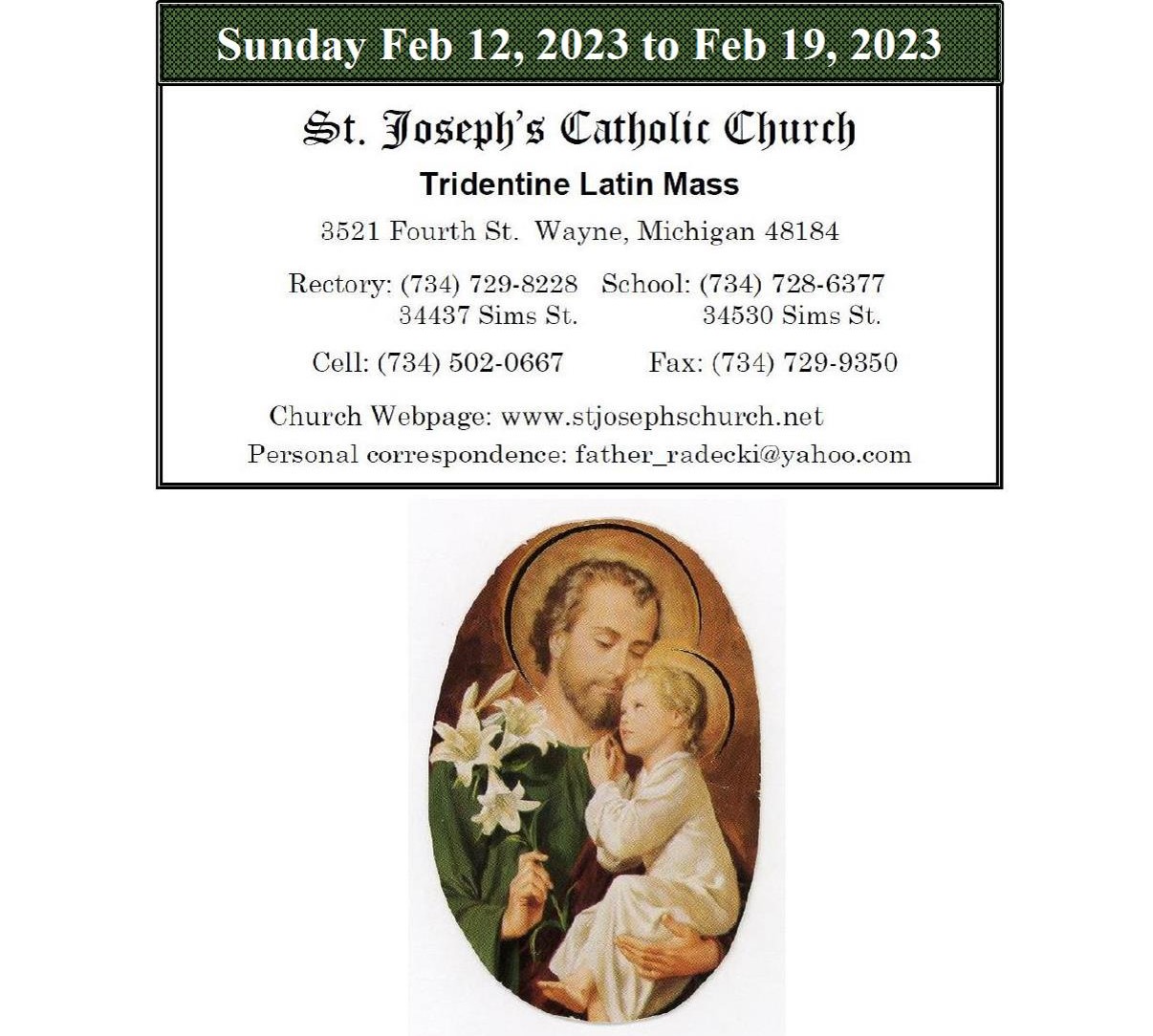 Bulletins st joseph s catholic church